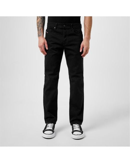 DIESEL Black Tapered Jeans for men