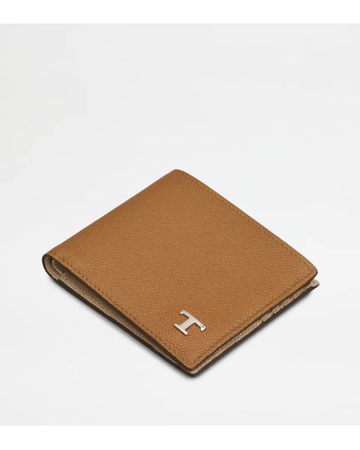 Tod's Brown Logo Wallet for men