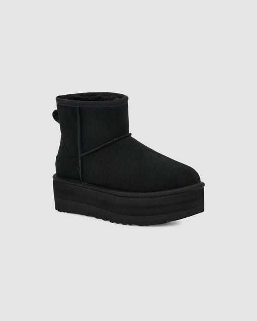 Ugg Black Thick-Soled Short Boots