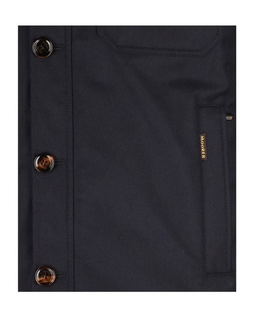 Moorer Blue Field Pocket Jackets for men