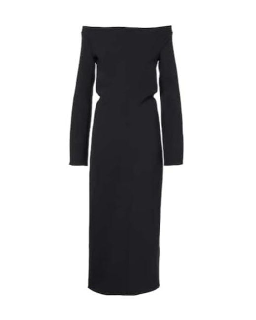Proenza Schouler Black Yara Midi Dress