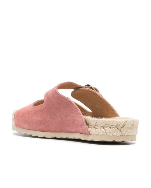Manebí Pink Venice Suede Espadrilles