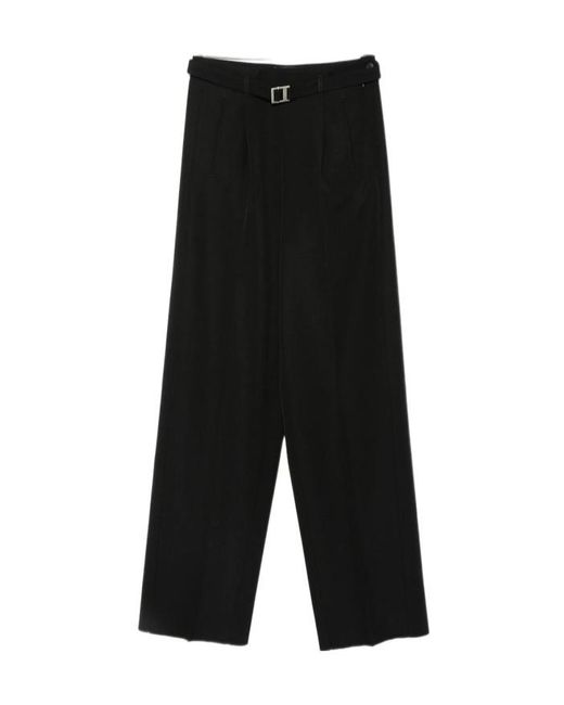 Seafarer Black Belted Wide-Leg Trousers