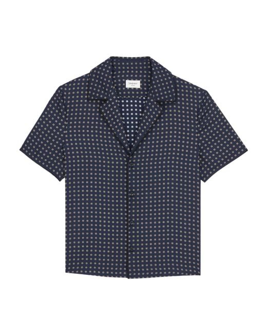 Saint Laurent Blue Pajama Top