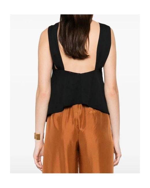 Forte_forte Black Ring Detail Top
