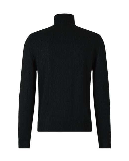 Canali Black High-Neck Jumper for men