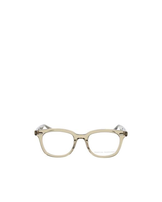 Barton Perreira White Cecil Square Frame Sunglasses for men