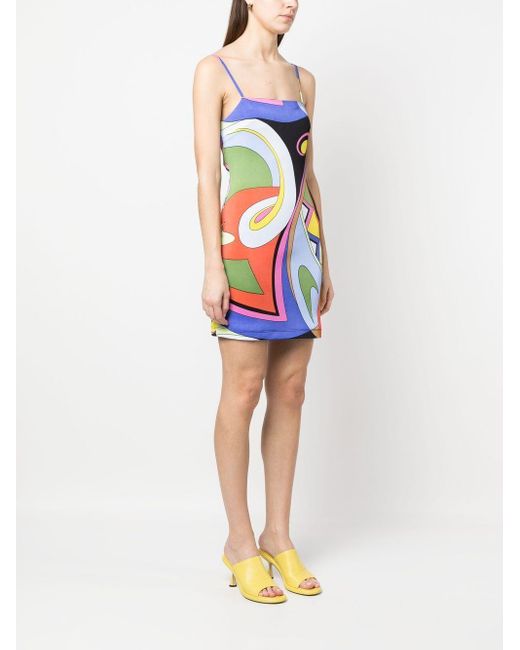 Moschino White Graphic-Print Short Dress