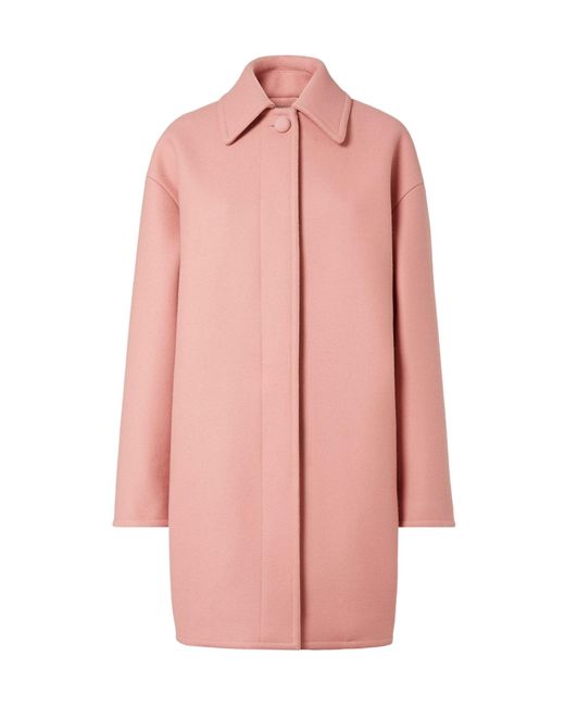Fendi Pink Wool Parka