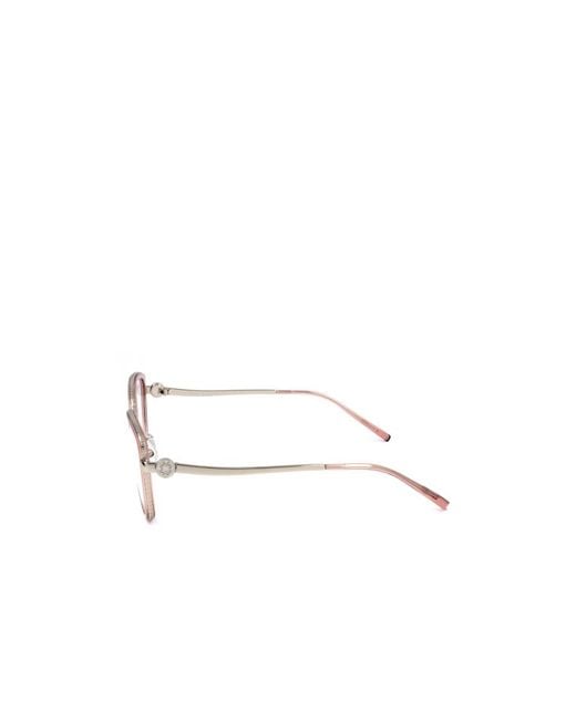 Elie Saab White Cat-Eye Frame Glasses