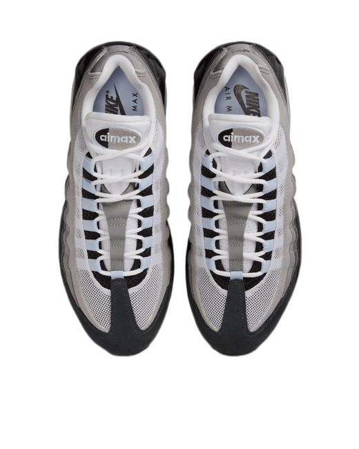 Nike Gray Air Max 95 Lace-Up Sneakers for men