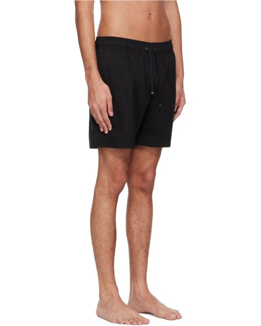 Amiri Black Printed Drawstring Swim Shorts for men