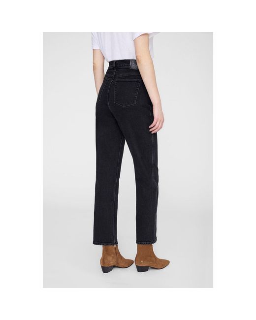 Anine Bing Black Belt-Loop Jeans