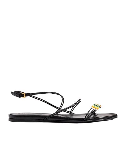 Khaite Multicolor Beaded Sandals