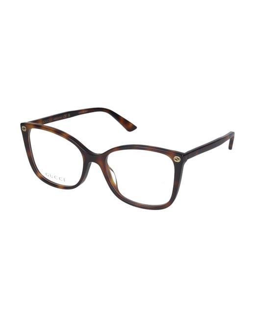 Gucci White Eyewear Square Optical Glasses