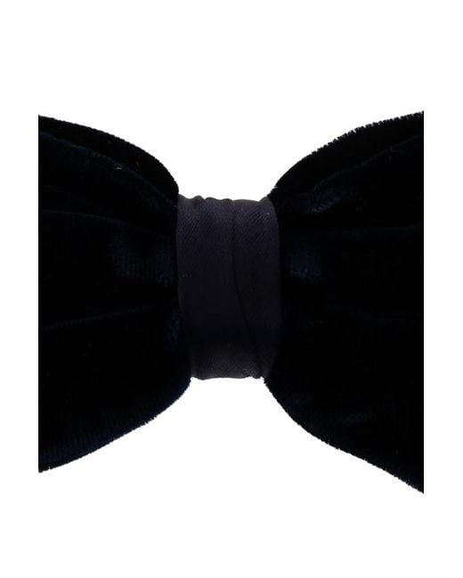 Giorgio Armani Black Adjustable Bow Tie for men