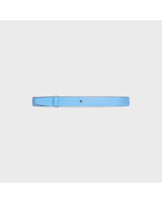 Céline Blue Reversible Strap 25Mm
