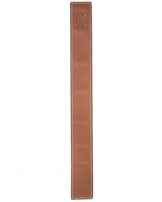 Loewe Brown Slap Anagram Embossed Bracelet
