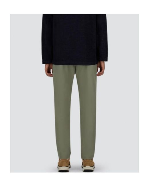Herno Gray Button Detailed Tapered Trousers for men
