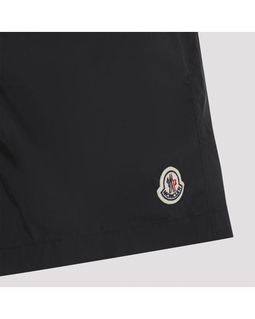 Moncler Gray Sea Color-Block Swim Shorts for men