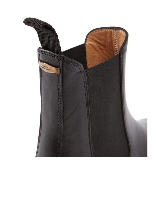 Isabel Marant Black Leather Chlesea Boots