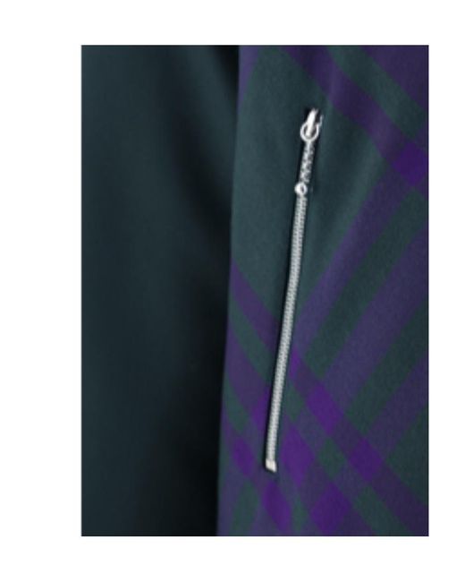 Burberry Green Checked Zipped Reversible Bomber Jacket for men