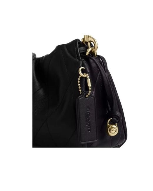 COACH Black Logo Single-Shoulder Bag