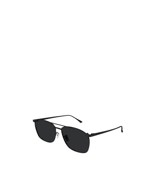 Saint Laurent White Full Frame Pilot Sunglasses for men