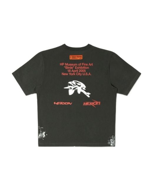 Heron Preston Black Museum Graphic-Print T-Shirt for men