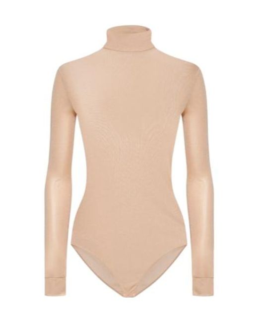 Maison Margiela White High-Neck Bodysuit