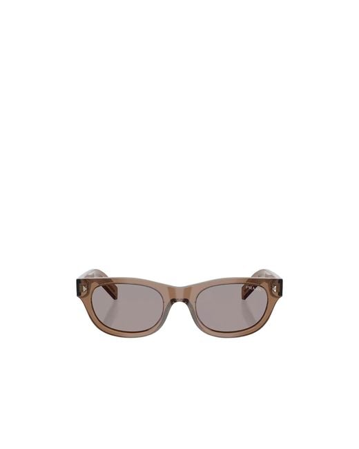 Prada White Eyewear Butterfly Frame Sunglasses for men