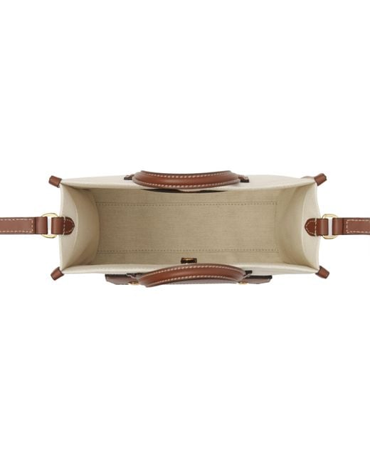 Burberry Natural Logo Printed Mini Freya Tote Bag