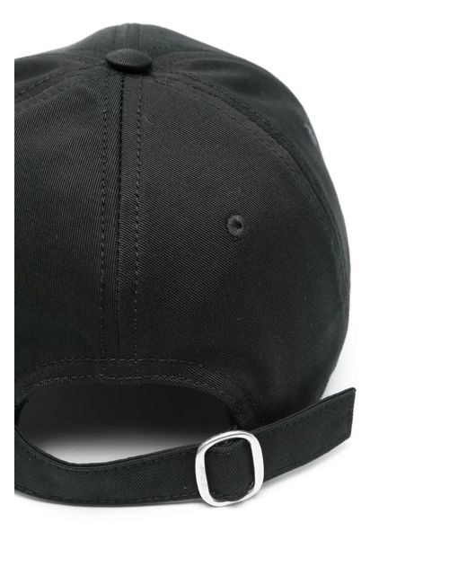 Off-White c/o Virgil Abloh Black Drill Bookish Logo Embroidered Baseball Cap