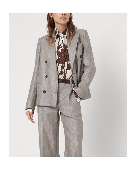 Brunello Cucinelli Multicolor Floral-Printed Button-Up Shirt