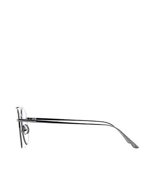 Tom Ford White Eyewear Pilot Frame Glasses for men