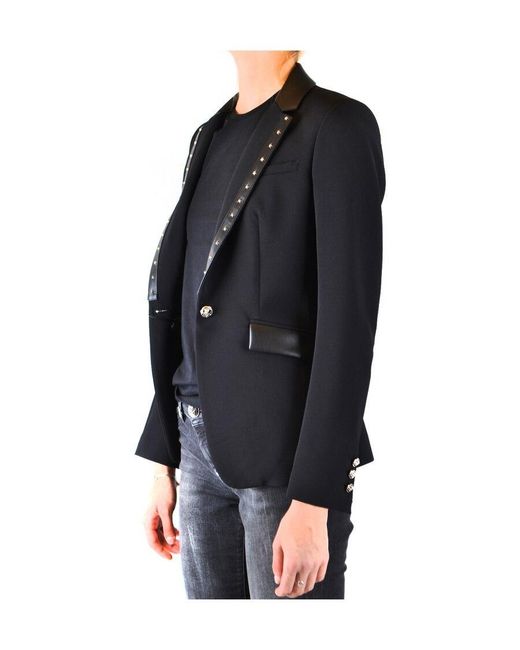 Philipp Plein Black Button Suit Jacket