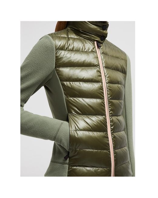 Moncler Green High Neck Quilted Jacket