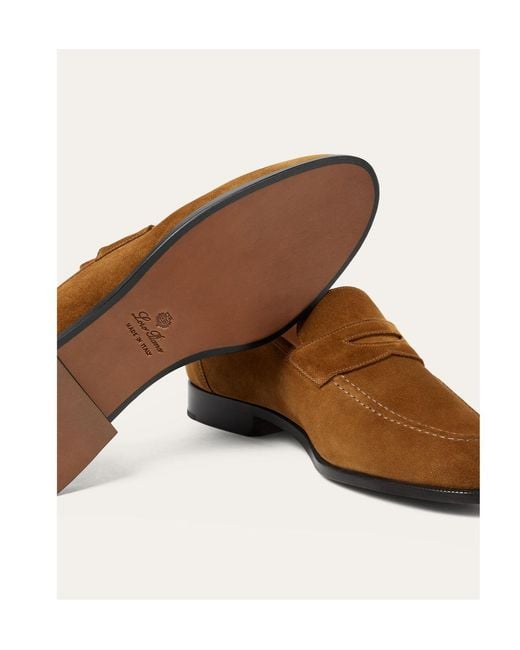 Loro Piana Brown Sergio Walk Loafers for men