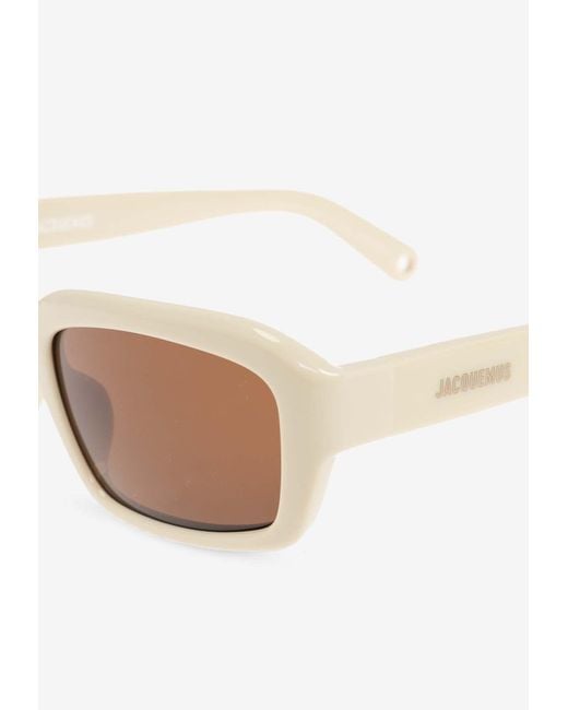 Jacquemus Pink Square Sunglasses