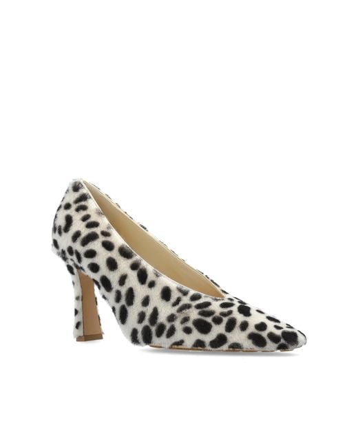 Bottega Veneta Metallic Sofia High Heels