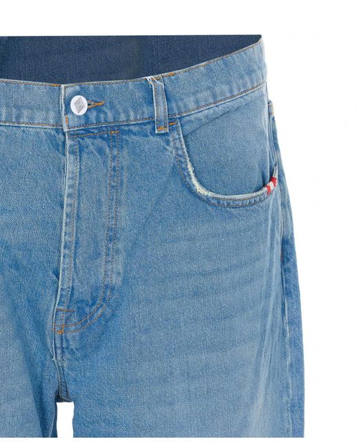 AMISH Blue Jeremiah Straight-Leg Jeans for men