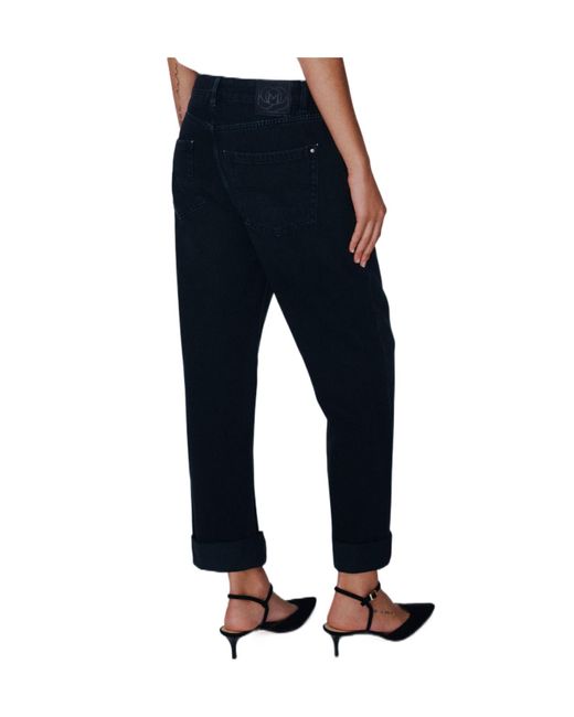 Marella Black Denim Tomboy Jeans