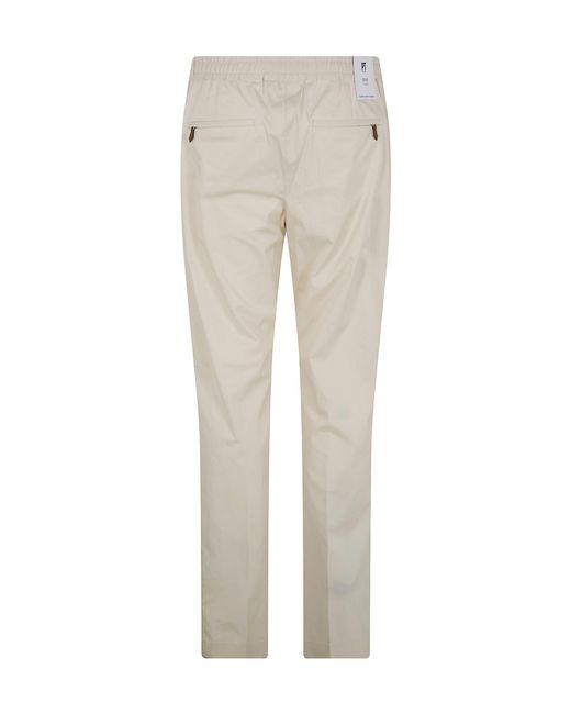 PT01 Gray Soft Popeline Regular Trousers for men