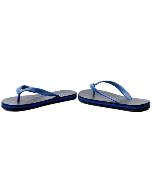 Armani Jeans Blue Logo Flip-Flops for men