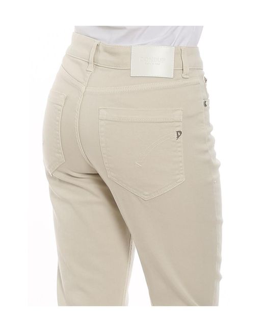 Dondup Natural High-Rise Button-Front Jeans