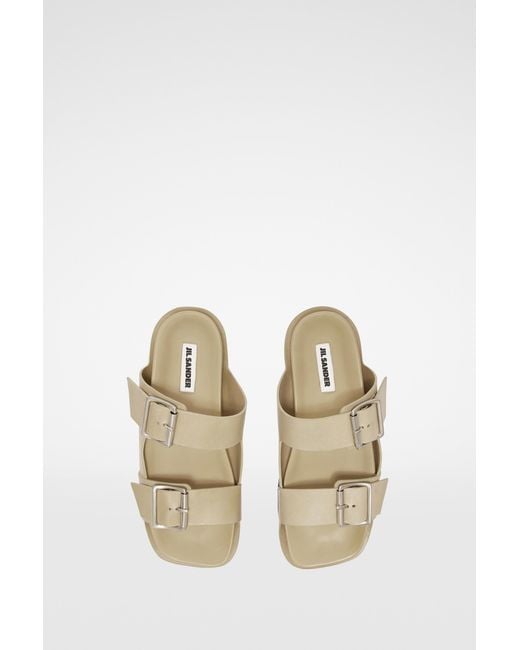 Jil Sander Multicolor Double Buckle-Fastened Open-Toe Sandals for men