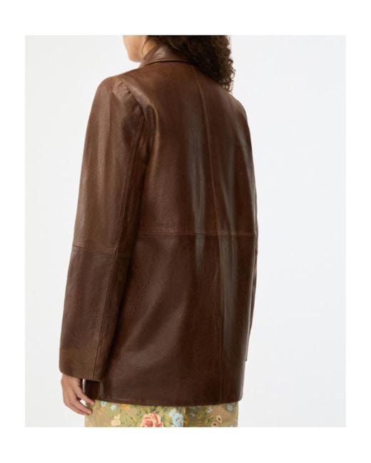 iBlues Brown Leather Jacket