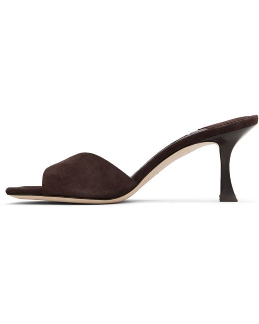 Jimmy Choo Brown Skye 70 High-Heeled Sandals
