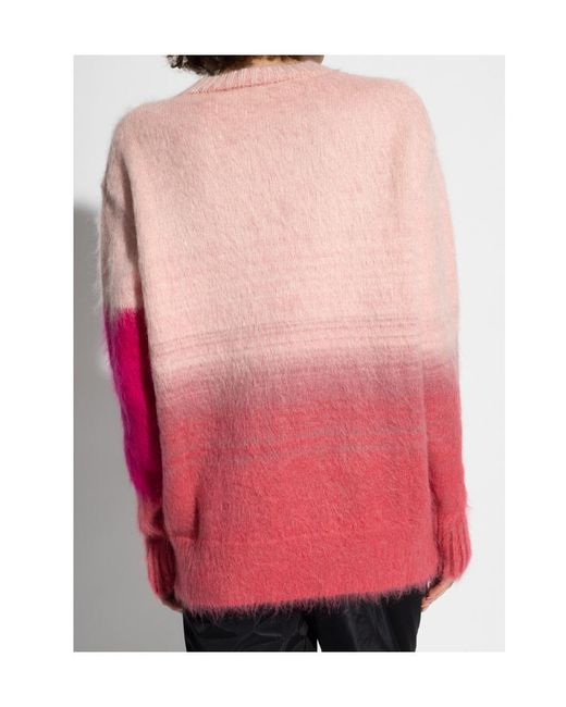 Off-White c/o Virgil Abloh Pink Intarsia-Knit Jumper