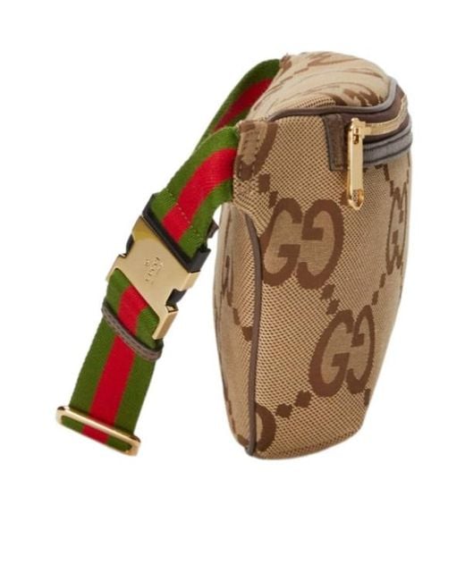 Gucci Brown Jumbo Gg Motif Belt Bag for men